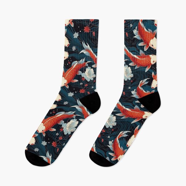 Item preview, seamless pattern ,Koi Fish Wonders designed and sold by pkk1designsart.