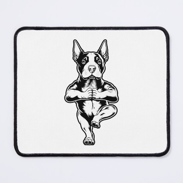 Item preview, Bull Terrier Yoga Puppy Funny Dogs Tree Pose Vrikshasana designed and sold by GrandeDuc.