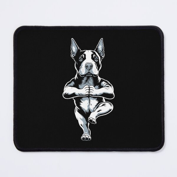 Item preview, Bull Terrier Yoga Puppy Funny Dogs Tree Pose Vrikshasana designed and sold by GrandeDuc.