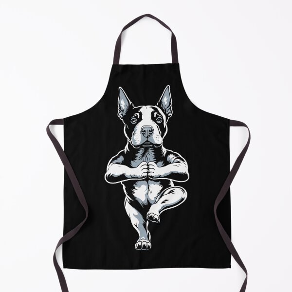 Item preview, Bull Terrier Yoga Puppy Funny Dogs Tree Pose Vrikshasana designed and sold by GrandeDuc.