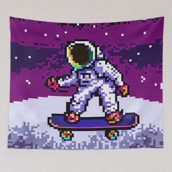 Item preview, Skateboarding astronaut designed and sold by Donkey's Salad.