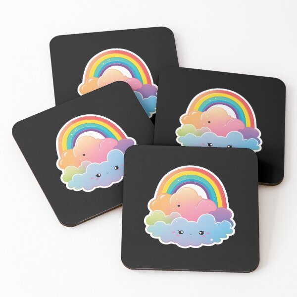 Item preview, Rainbow kawaii cute cloud designed and sold by mrlazypl.