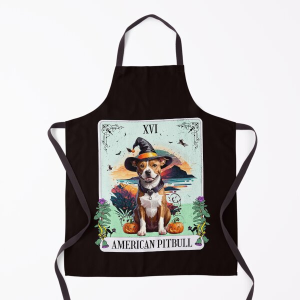 Item preview, American Pitbull Halloween Dog Tarot designed and sold by Wolfheartart.