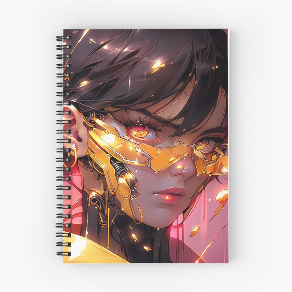 Item preview, Cool Yellow and Pink Cyberpunk Anime Girl designed and sold by bubblegoth.