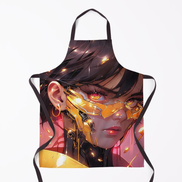 Item preview, Cool Yellow and Pink Cyberpunk Anime Girl designed and sold by bubblegoth.