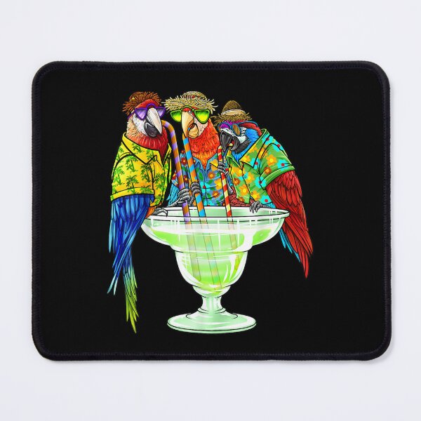 Item preview, Parrots Drinking Margarita On Summer Vacation Birds, Jimmy Buffett margaritaville designed and sold by Hoahip.