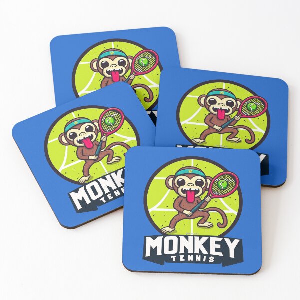 Item preview, Monkey Tennis Logo designed and sold by FunnehGacha.