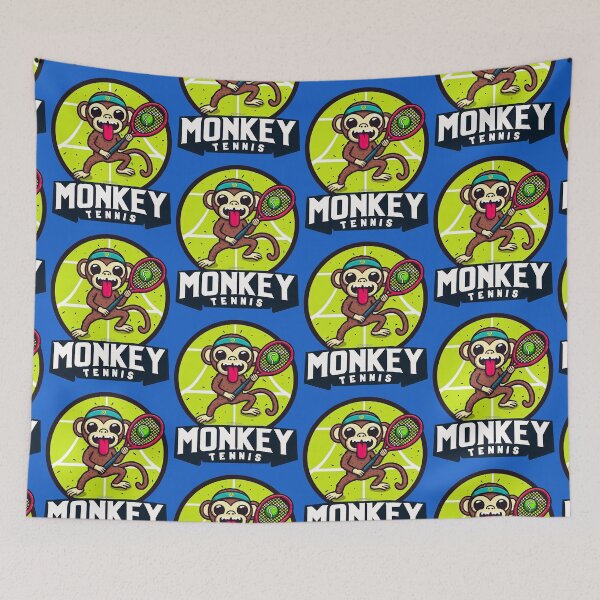 Item preview, Monkey Tennis Logo designed and sold by FunnehGacha.