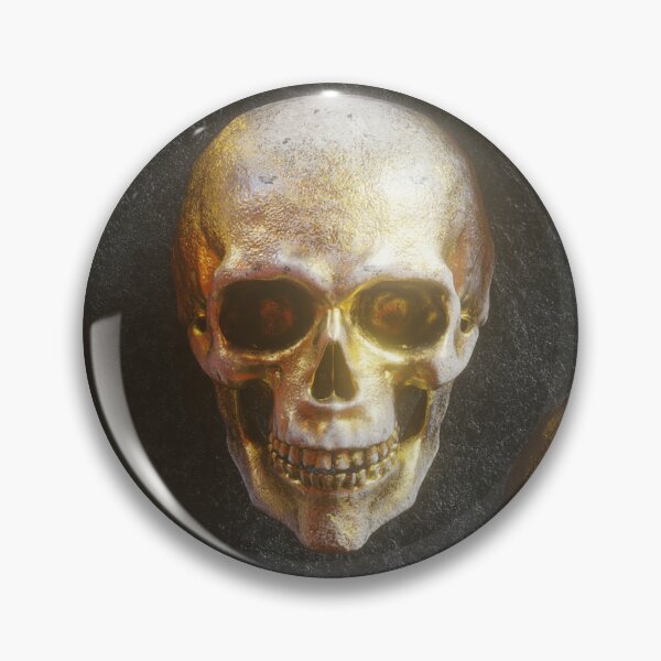 Item preview, Golden skulls Halloween decor , Spooky art , Horror-themed print , Spine-chilling home decoration and apparel , Gothic Halloween design  designed and sold by Poly Graphics.