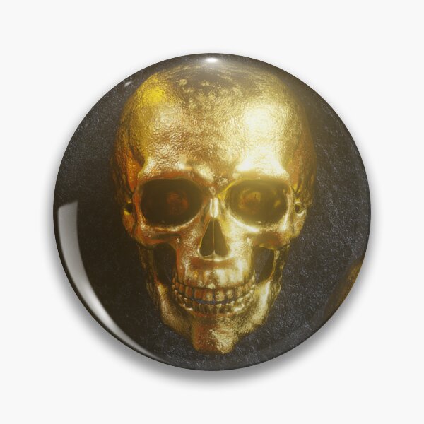 Item preview, Copie de Golden skulls Halloween decor , Spooky art , Horror-themed print , Spine-chilling home decoration and apparel , Gothic Halloween design  designed and sold by Poly Graphics.