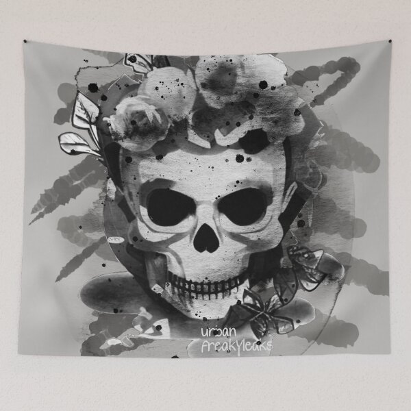 Item preview, MEXICAN STYLE SKULL IN BLACK AND WHITE designed and sold by inarausch2023.