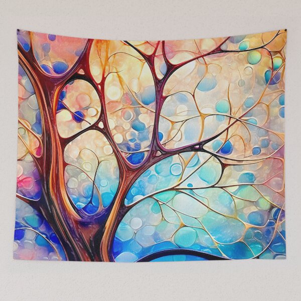 Item preview, Nature's Palette The Vibrant Colors of an Abstract Tree Landscape designed and sold by Rocky Mountain Artistry.