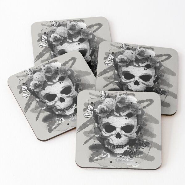 Item preview, MEXICAN STYLE SKULL IN BLACK AND WHITE designed and sold by inarausch2023.