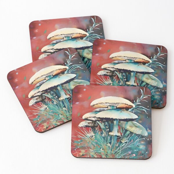 Item preview, Watercolor Abstract Mushrooms designed and sold by PODUNUSUAL.