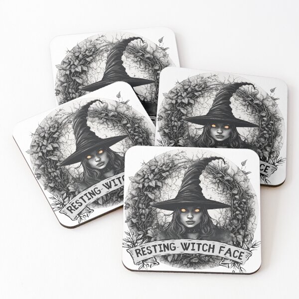Item preview, Resting Witch Face designed and sold by Bramble Fairy.