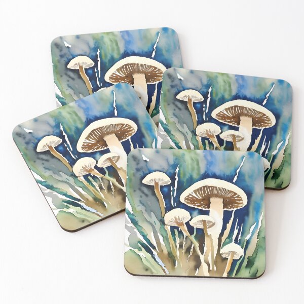 Item preview, Watercolor Abstract Mushrooms designed and sold by PODUNUSUAL.