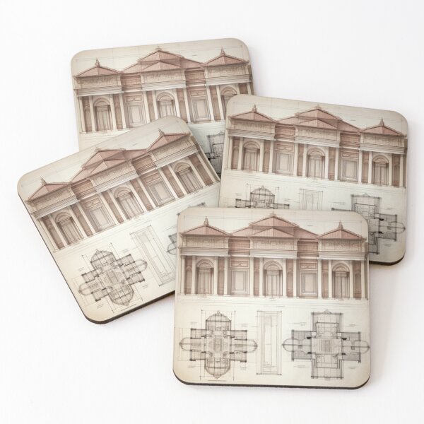 Item preview, Ancient architecture plans  designed and sold by Roxburylane.