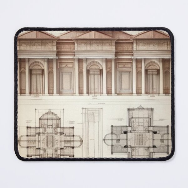Item preview, Ancient architecture plans designed and sold by Roxburylane.