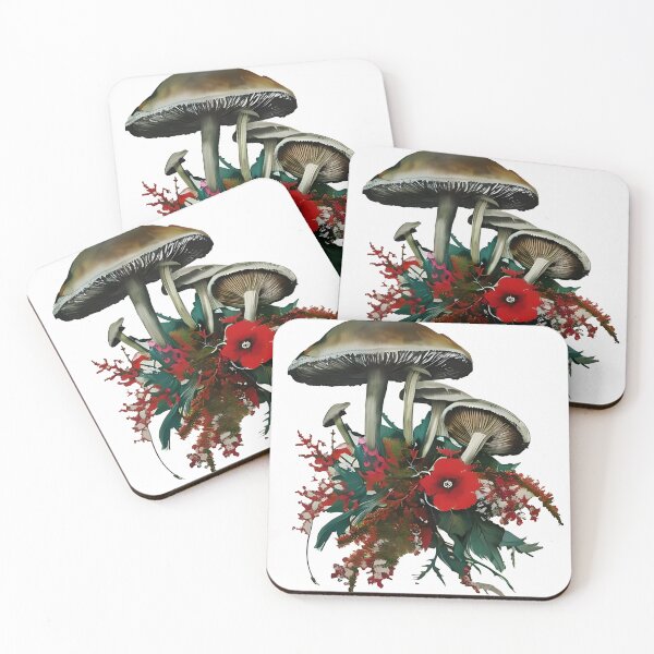 Item preview, Watercolor Abstract Mushrooms designed and sold by PODUNUSUAL.