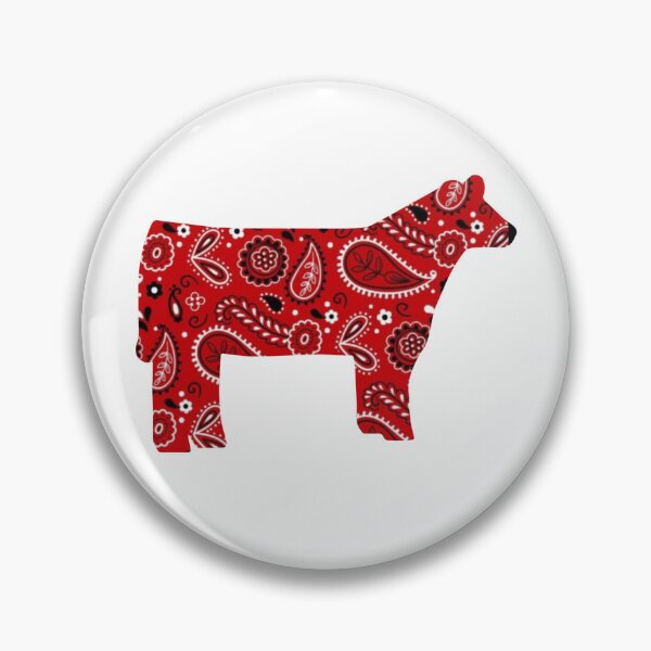 Item preview, Red Paisley Show Cow designed and sold by mayceet.