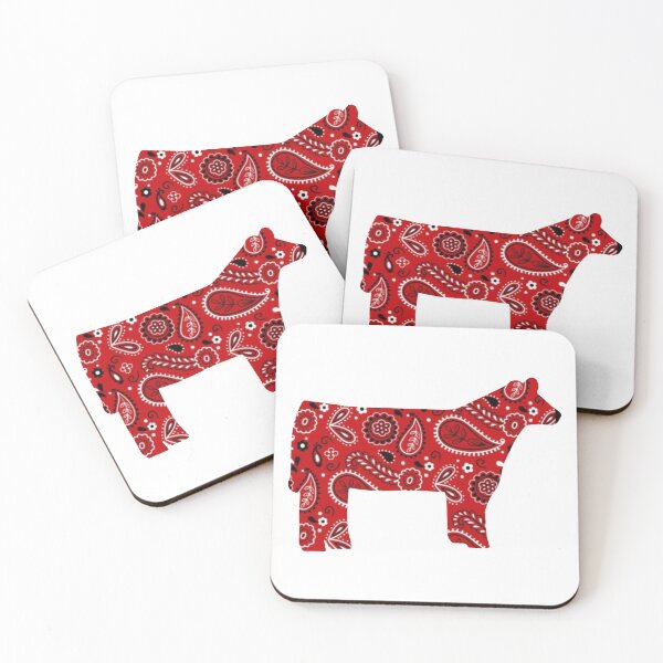 Item preview, Red Paisley Show Cow designed and sold by mayceet.