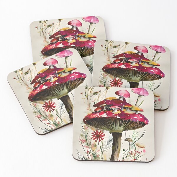 Item preview, Watercolor Abstract Mushrooms designed and sold by PODUNUSUAL.