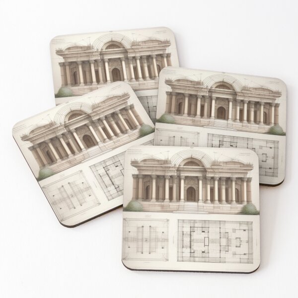 Item preview, Floor plans,  Ancient architecture  designed and sold by Roxburylane.