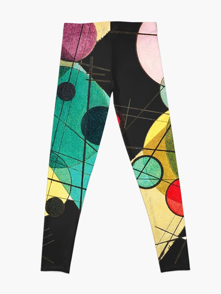 Thumbnail 4 of 5, Leggings, HD Circles in a circle (1923) by Wassily Kandinsky designed and sold by mindthecherry.
