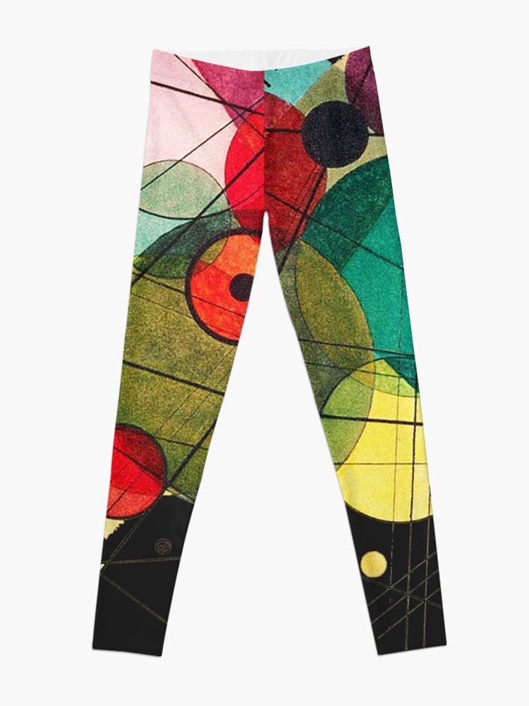 Leggings, HD Circles in a circle (1923) by Wassily Kandinsky designed and sold by mindthecherry