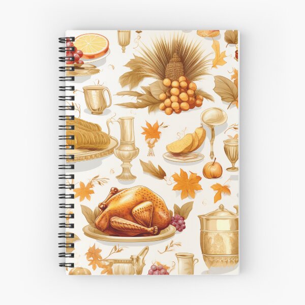 Item preview, Thanksgiving pattern with turkey, grapes and leafs designed and sold by Vindbult.