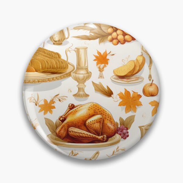 Item preview, Thanksgiving pattern with turkey, grapes and leafs designed and sold by Vindbult.
