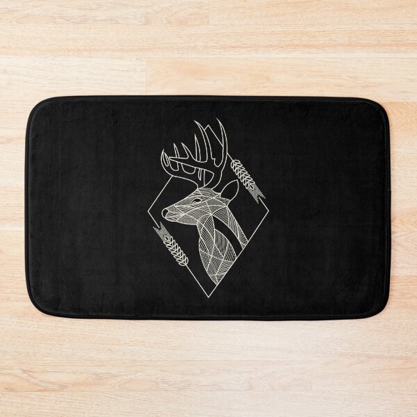 Item preview, Minimalist gold geometric wildlife deer designed and sold by tharaka-merch.