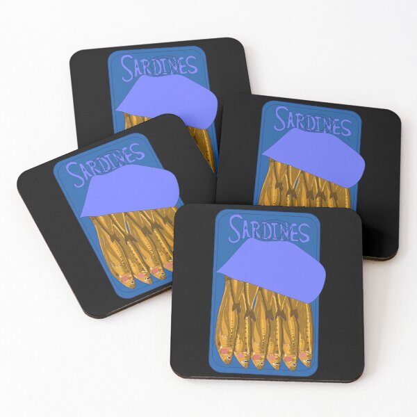 Item preview, A very cool illustration of canned golden sardines designed and sold by aquanour.
