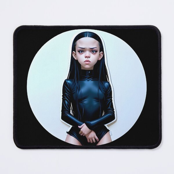 Item preview, Jenna Ortega in a Black Latex Outfit designed and sold by worldofwhisper.