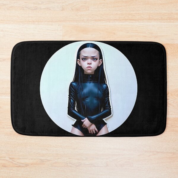 Item preview, Jenna Ortega in a Black Latex Outfit designed and sold by worldofwhisper.