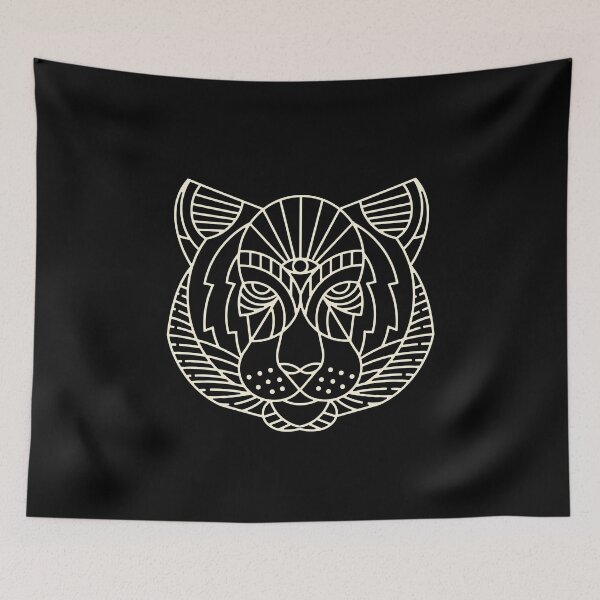 Item preview, Minimalist gold geometric wildlife bear designed and sold by tharaka-merch.