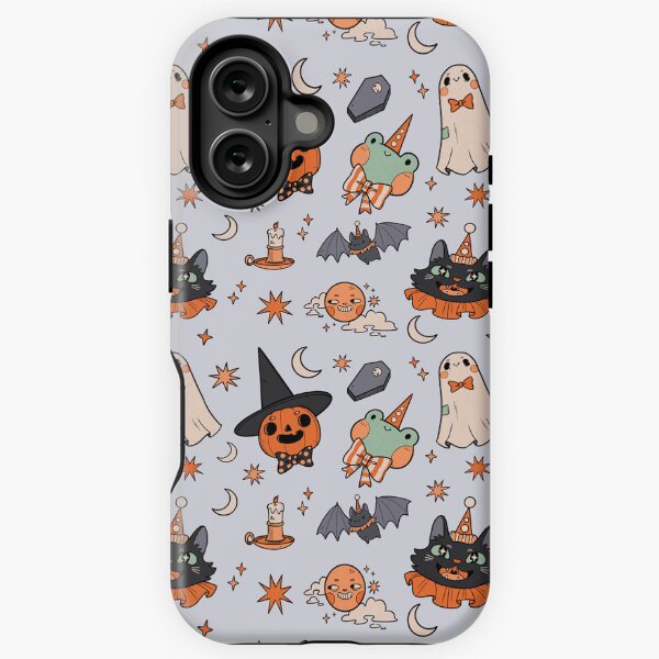 Halloween vintage - Modèle de conception effrayant Coque antichoc iPhone