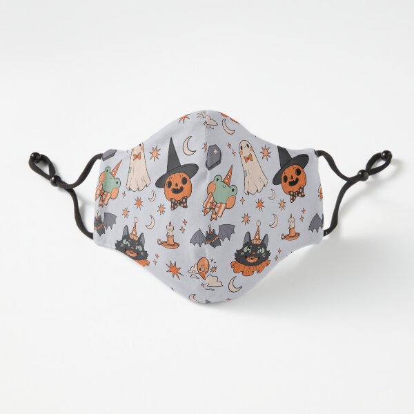 Vintage Halloween - Gruseliges Designmuster Passgenau (3-lagig)