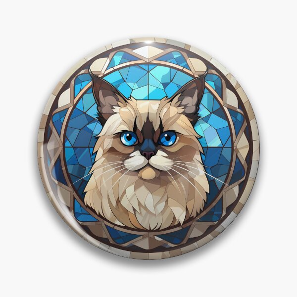 Artikelvorschau, Birma-Katze, Birma-Kätzchen, Birma-Katze mit blauen Augen entworfen und verkauft von whiteraven-shop.