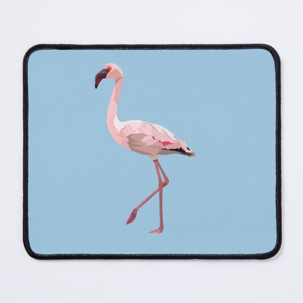 Item preview, L is for Lesser Flamingo,Lesser Flamingo Illustration – Small and Vibrant Wading Bird Artwork designed and sold by PrettylittlepastelUk.