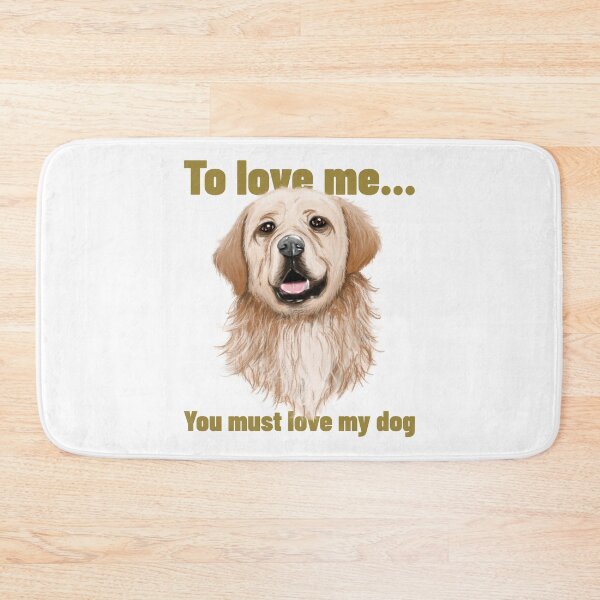 Item preview, Love Me Love My Labrador Gold Picture designed and sold by 67prints.