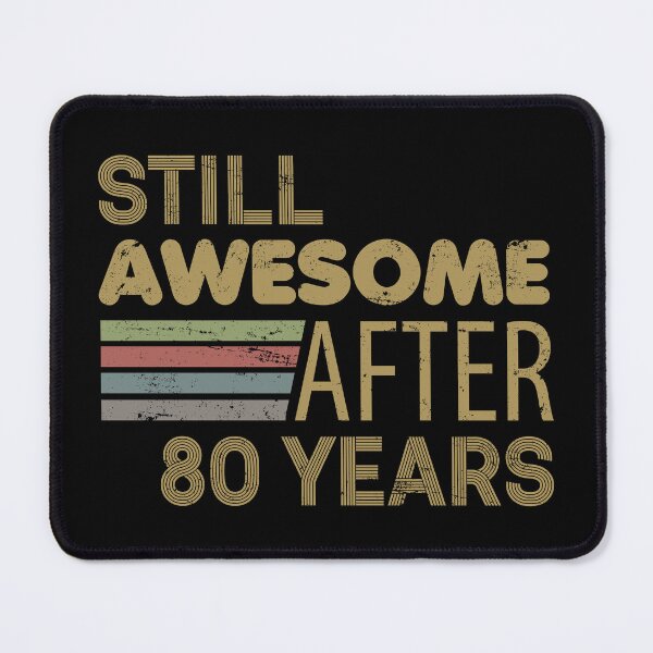 Item preview, Awesome 80th Birthday designed and sold by thepixelgarden.