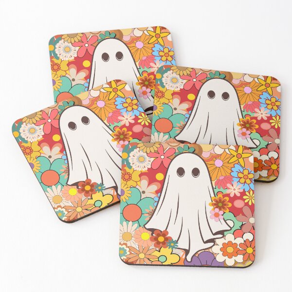Item preview, Retro Flowers Ghost designed and sold by OscarAndOphelia.