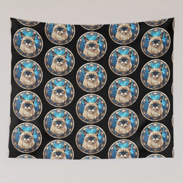 Item preview, Birman Cat, Birman Kitten, Cat Birman with Blue Eyes designed and sold by whiteraven-shop.