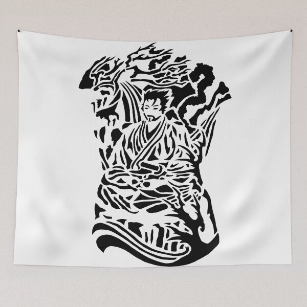 Item preview, Miyamoto Musashi Meditating Samurai designed and sold by ChefTonyArt.
