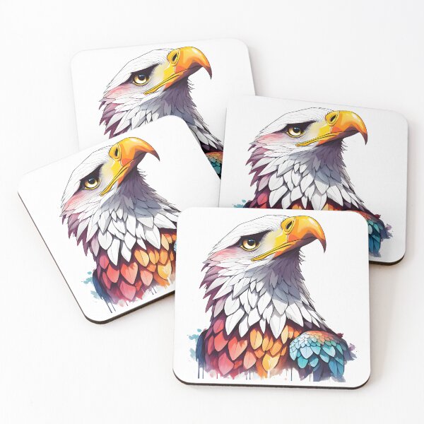 Item preview, Vibrant Colors Eagle designed and sold by ArtsyWishesShop.