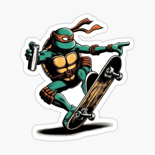 Item preview, Michaelangelo Skateboard designed and sold by VikingBearr.
