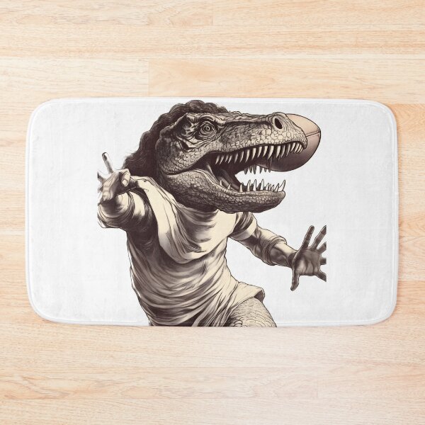 Item preview, Godzilla Fantasy Football Dinosaur, drafted by none other than Fantasy Jesus himself, got hit by a football in Jurassic Field  designed and sold by ignasirus.