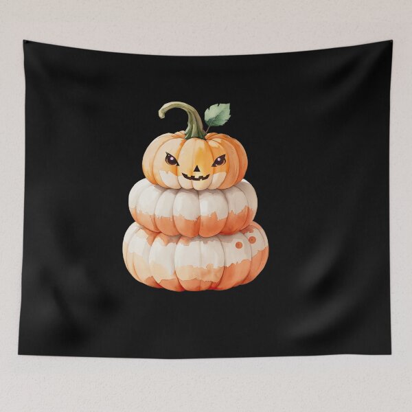 Item preview, Pumpkin Stack with Eyes and Nose designed and sold by pixclipart.