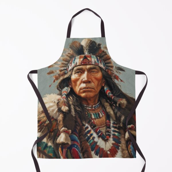 Item preview, Indigenous American Native Chief Painting designed and sold by AUTHENTIC AMERICANA ARTS.